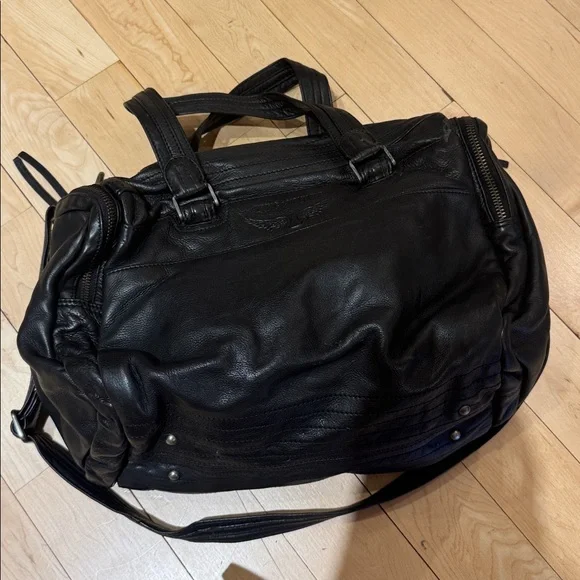 Black Zadig & Voltaire Multi Pocket Shoulder Bag - Picture 2 of 5